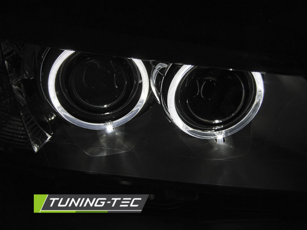 LED Tagfahrlicht Angel Eyes Scheinwerfer für BMW 3er F30/F31 11-15 schwarz